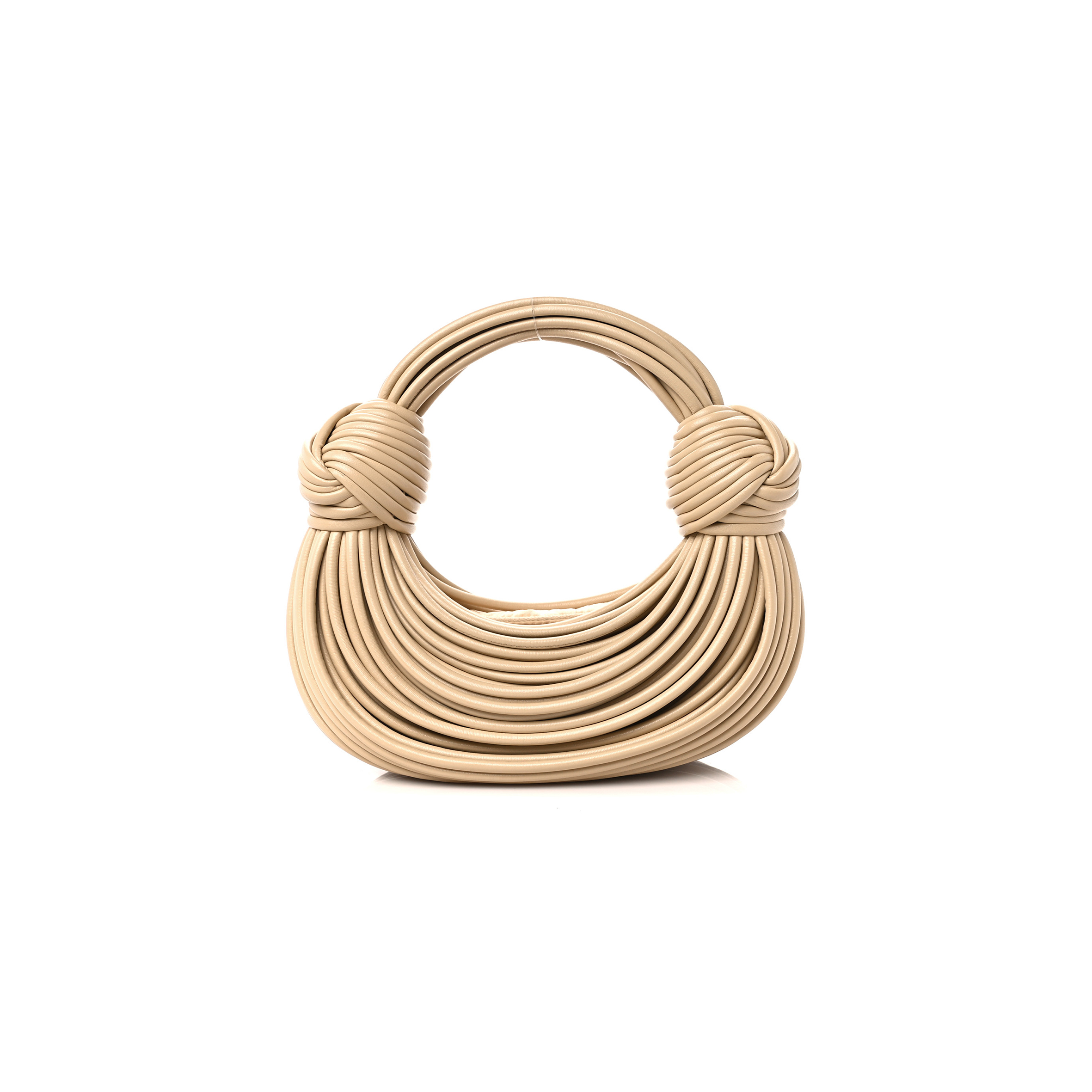 BOTTEGA VENETA NAPPA MINI TUBULAR DOUBLE KNOT PORRIDGE (26*10*9cm) BOTTEGA VENETA NAPPA MINI TUBULAR DOUBLE KNOT PORRIDGE (26*10*9cm)