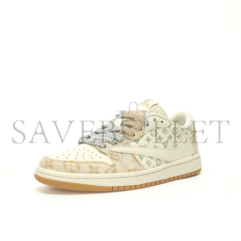 NIKE AIR JORDAN 1 LOW OG SP BEIGE KHAKI LV MONOGRAM SJ2068-009