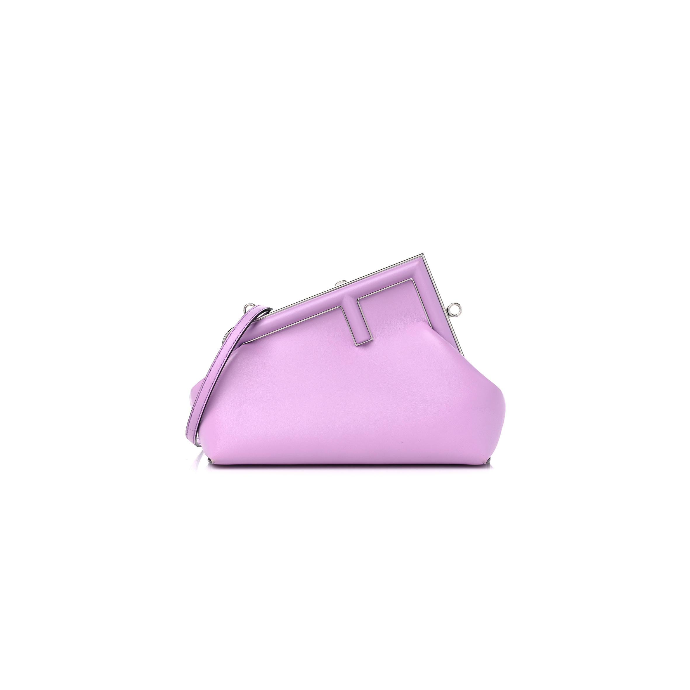 FENDI SHINY NAPPA SMALL FENDI FIRST VIOLETTA (23*18*9cm)