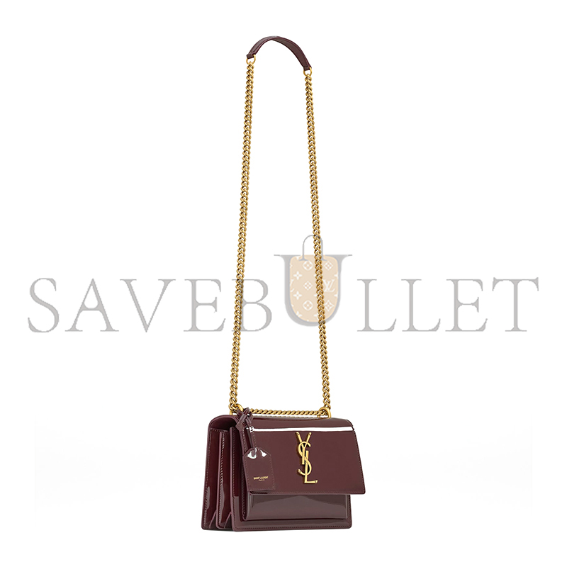YSL SUNSET SMALL CALFSKIN SHOULDER BAG 26884998 (22*16*8cm)